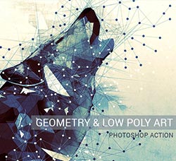 极品PS动作－低多边形几何体(含高清视频教程)：Geometry and Low Poly Art Photoshop A